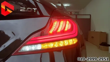 제네시스 G70 테일램프 G80 스포츠 스타일 시퀀셜 무빙 턴시그널 후진등 화이트 색상 완벽 구현 뒷태 튜닝 끝판왕 완전 순정이야~ / 청주,대전,천안