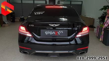 제네시스 G70 테일램프 G80 스포츠 스타일 시퀀셜 무빙 턴시그널 후진등 화이트 색상 완벽 구현 뒷태 튜닝 끝판왕 완전 순정이야~ / 청주,대전,천안