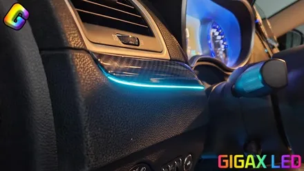 크라이슬러 300c 엠비언트 아크릴 매립 시공도 문제 없이 OK / 청주,대전,천안