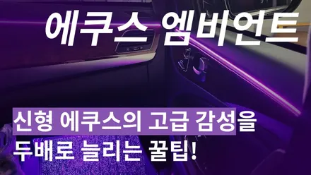 신형 에쿠스 아크릴엠비언트 시공으로 고급진 매력을 두배로 더하다ㅣ카식스 청주 기가엑스 / 현대 / 에쿠스(신형) / 청주,대전,천안