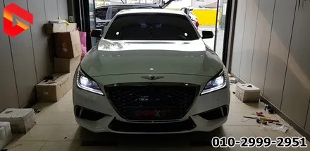 청주 제네시스 G80 2등식 라이트 DRL 데이라이트 깜빡이 무빙 턴시그널 튜닝 / 청주 신봉동