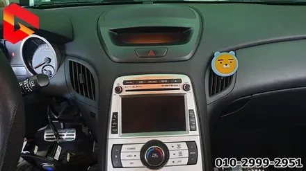 제네시스 쿠페 닷기어봉 N7000 LIVE 네비게이션 후방카메라 시공 / 청주,대전,천안