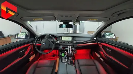 BMW520D F10 순정 같은 히든 엠비언트 무드등 RGB 풀컬러 시공 / 청주,대전,천안