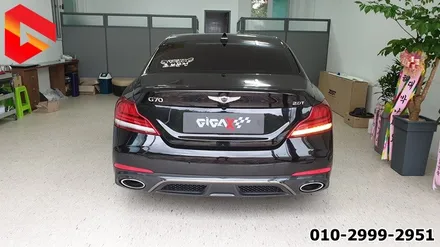 제네시스 G70 테일램프 G80 스포츠 스타일 시퀀셜 무빙 턴시그널 후진등 화이트 색상 완벽 구현 뒷태 튜닝 끝판왕 완전 순정이야~ / 청주,대전,천안