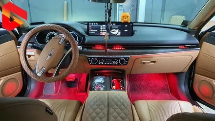 올뉴 신형 G80 순정 엠비언트 광량업 스피커 회오리 풋등 도어캐치 컵홀더 송풍구 RGB 연동 풀 튜닝 / 청주,대전,천안
