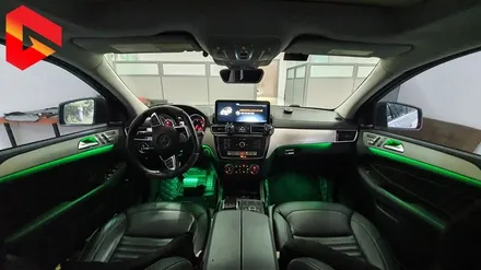 벤츠 GLE350D 순정 엠비언트 라이트 RGB 업그레이드 및 광량업 / 청주,대전,천안