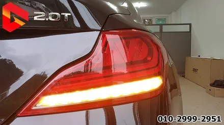 제네시스 G70 테일램프 G80 스포츠 스타일 시퀀셜 무빙 턴시그널 후진등 화이트 색상 완벽 구현 뒷태 튜닝 끝판왕 완전 순정이야~ / 청주,대전,천안