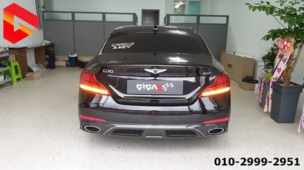 제네시스 G70 테일램프 G80 스포츠 스타일 시퀀셜 무빙 턴시그널 후진등 화이트 색상 완벽 구현 뒷태 튜닝 끝판왕 완전 순정이야~ / 청주,대전,천안