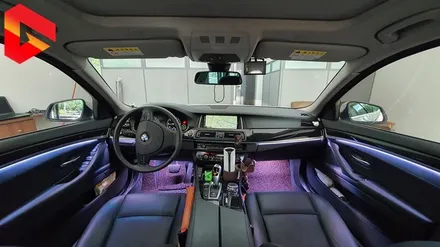 BMW520D F10 순정 같은 히든 엠비언트 무드등 RGB 풀컬러 시공 / 청주,대전,천안