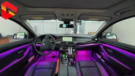 BMW520D F10 순정 같은 히든 엠비언트 무드등 RGB 풀컬러 시공 / 청주,대전,천안