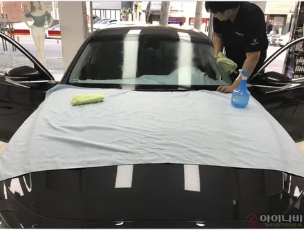 그랜저 IG 레이노 S9 열차단 고급필름 전면 썬팅시공