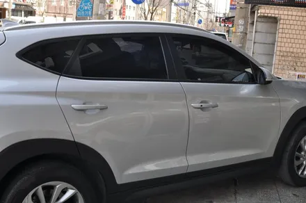 [올뉴투싼ix 칼트윈RX 전면시공] 재시공 전면썬팅 필름제거하는방법 아이나비 칼트윈 공식대리점