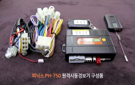 아반떼MD 단방향 경보기 피닉스 PH750 + 버튼시동 B-ONE2 인천주안장착기