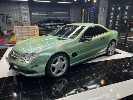 벤츠 SL 55 amg GLAM(글램) gentle green 전체랩핑 시공 / 광주, 성남, 용인, 수원