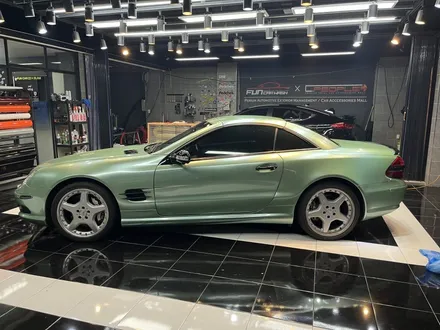 벤츠 SL 55 amg GLAM(글램) gentle green 전체랩핑 시공 / 광주, 성남, 용인, 수원