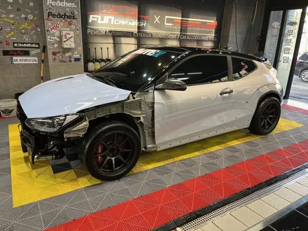 벨로스터 전체랩핑 제거 및 재시공 글램 에메랄드그린 / 광주, 성남, 용인, 수원