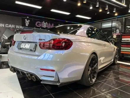 BMW M4 컨버터블 글램(GLAM) 오로라 드림 블루전체랩핑 시공 / 광주, 성남, 용인, 수원