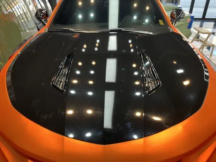 카마로ss 석회물 랩핑보험수리글램(GLAM) Matte plating orange 전체랩핑제거 및 재시공 / 광주, 성남, 용인, 수원