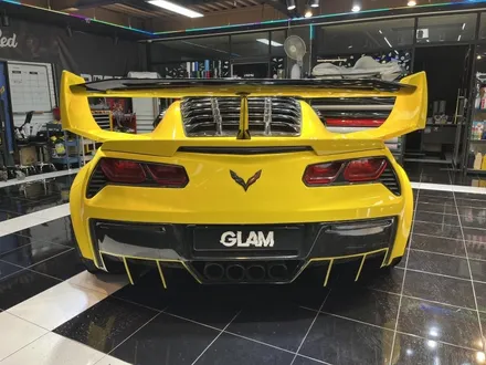 콜벳c7 글램(GLAM) 글래머스 펜시 옐로우 전체랩핑 / 광주, 성남, 용인, 수원
