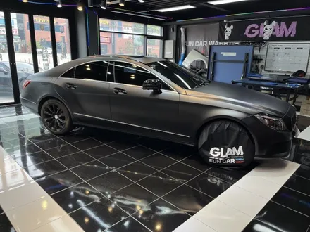벤츠 CLS 글램(GLAM) 매트 슈트 블랙 전체랩핑 시공 / 광주, 성남, 용인, 수원