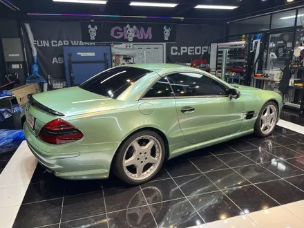벤츠 SL 55 amg GLAM(글램) gentle green 전체랩핑 시공 / 광주, 성남, 용인, 수원