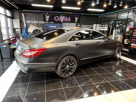 벤츠 CLS 글램(GLAM) 매트 슈트 블랙 전체랩핑 시공 / 광주, 성남, 용인, 수원