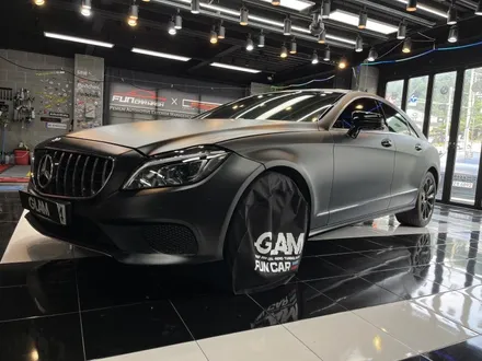 벤츠 CLS 글램(GLAM) 매트 슈트 블랙 전체랩핑 시공 / 광주, 성남, 용인, 수원