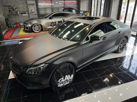 벤츠 CLS 글램(GLAM) 매트 슈트 블랙 전체랩핑 시공 / 광주, 성남, 용인, 수원