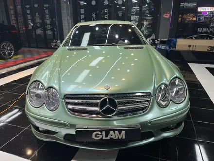 벤츠 SL 55 amg GLAM(글램) gentle green 전체랩핑 시공 / 광주, 성남, 용인, 수원
