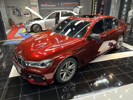 BMW 7시리즈 택랩 슈프림레드 전체랩핑 / 광주, 성남, 용인, 수원