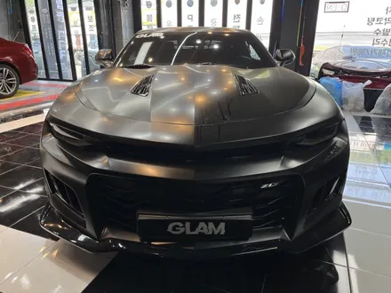 카마로 글램(GLAM) 매트 슈트 블랙 전체랩핑 제거 및 재시공 / 광주, 성남, 용인, 수원