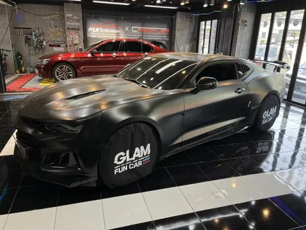 카마로 글램(GLAM) 매트 슈트 블랙 전체랩핑 제거 및 재시공 / 광주, 성남, 용인, 수원