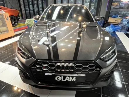 아우디 S5 글램(GLAM) Diamond Heavy Metar Mountain Grey전체랩핑 커스텀데칼 시공 / 광주, 성남, 용인, 수원