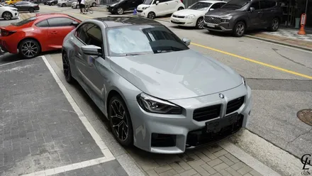 BMW G87 M2 GSWF 전체 PPF, 글라스틴트 레이니 블루 전체시공! 남양주 구리 하남 다산 신차패키지 글로시! / 남양주