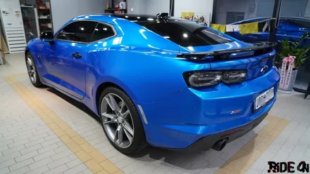 쉐보레 카마로 3M Gloss blue fire 전체 랩핑! 남양주 다산 랩핑 라이드온 / 남양주