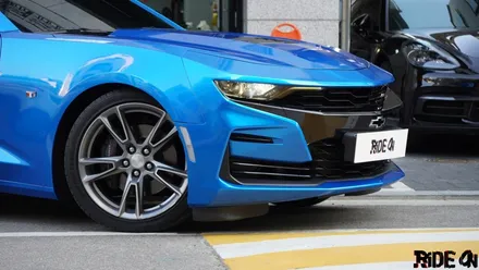 쉐보레 카마로 3M Gloss blue fire 전체 랩핑! 남양주 다산 랩핑 라이드온 / 남양주