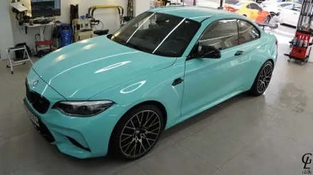 BMW F87 M2 컴페티션 GSWF 바하마 씨 브리즈 컬러 PPF 시공! 남양주 구리 하남 다산 PPF 글로시! / 남양주