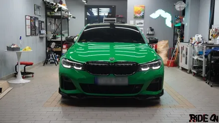 BMW 340i AX 고광택 전체랩핑! 고광택 랩핑 라이드온! / 남양주