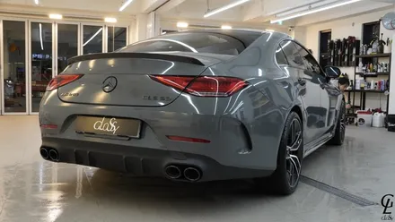 벤츠 CLS 400d 에이버리 다크그레이 전체랩핑 시공! 남양주 하남 구리 크레용랩핑 글로시! / 남양주