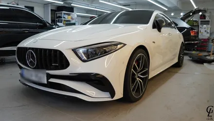 벤츠 CLS 400d 에이버리 다크그레이 전체랩핑 시공! 남양주 하남 구리 크레용랩핑 글로시! / 남양주