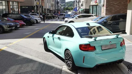 BMW F87 M2 컴페티션 GSWF 바하마 씨 브리즈 컬러 PPF 시공! 남양주 구리 하남 다산 PPF 글로시! / 남양주