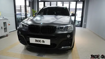 BMW X3 사틴 블랙 전체랩핑 시공! 다산 라이드온 / 남양주