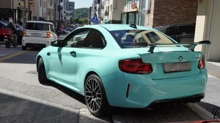 BMW F87 M2 컴페티션 GSWF 바하마 씨 브리즈 컬러 PPF 시공! 남양주 구리 하남 다산 PPF 글로시! / 남양주
