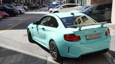 BMW F87 M2 컴페티션 GSWF 바하마 씨 브리즈 컬러 PPF 시공! 남양주 구리 하남 다산 PPF 글로시! / 남양주
