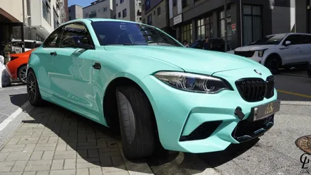 BMW F87 M2 컴페티션 GSWF 바하마 씨 브리즈 컬러 PPF 시공! 남양주 구리 하남 다산 PPF 글로시! / 남양주