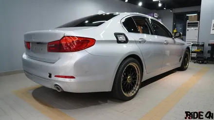 BMW G30 520D 사틴바솔트 전체랩핑 / 크롬딜리트 시공은 다산 라이드온에서! / 남양주