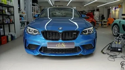 BMW F87 M2 컴페티션 GSWF 바하마 씨 브리즈 컬러 PPF 시공! 남양주 구리 하남 다산 PPF 글로시! / 남양주