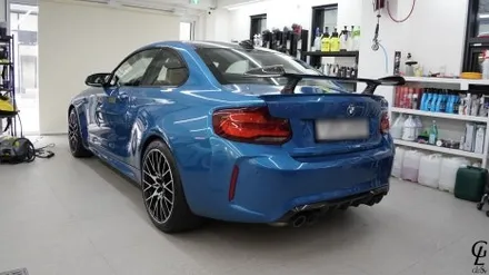 BMW F87 M2 컴페티션 GSWF 바하마 씨 브리즈 컬러 PPF 시공! 남양주 구리 하남 다산 PPF 글로시! / 남양주