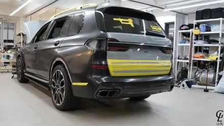BMW X7 PET 사틴 블랙 전체 랩핑! 남양주 별내 글로시 / 남양주