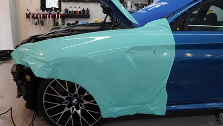 BMW F87 M2 컴페티션 GSWF 바하마 씨 브리즈 컬러 PPF 시공! 남양주 구리 하남 다산 PPF 글로시! / 남양주
